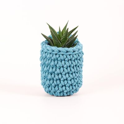 Easy Peasy Crochet Pot Kit - Teal