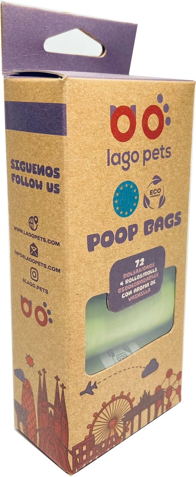 Biologisch abbaubare Tierkotbeutel 72 Stk.