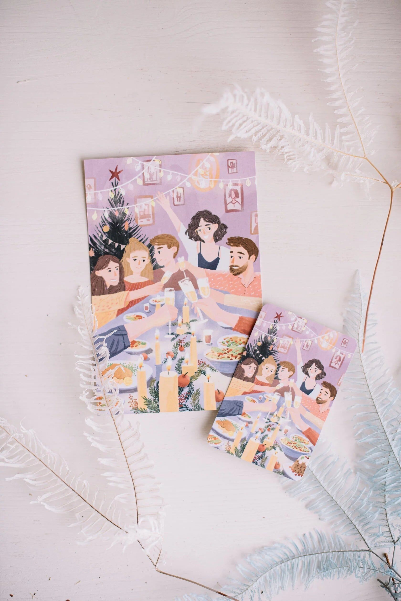 Biglietto di auguri 10x15 cm 'Best Friends' Holidays'