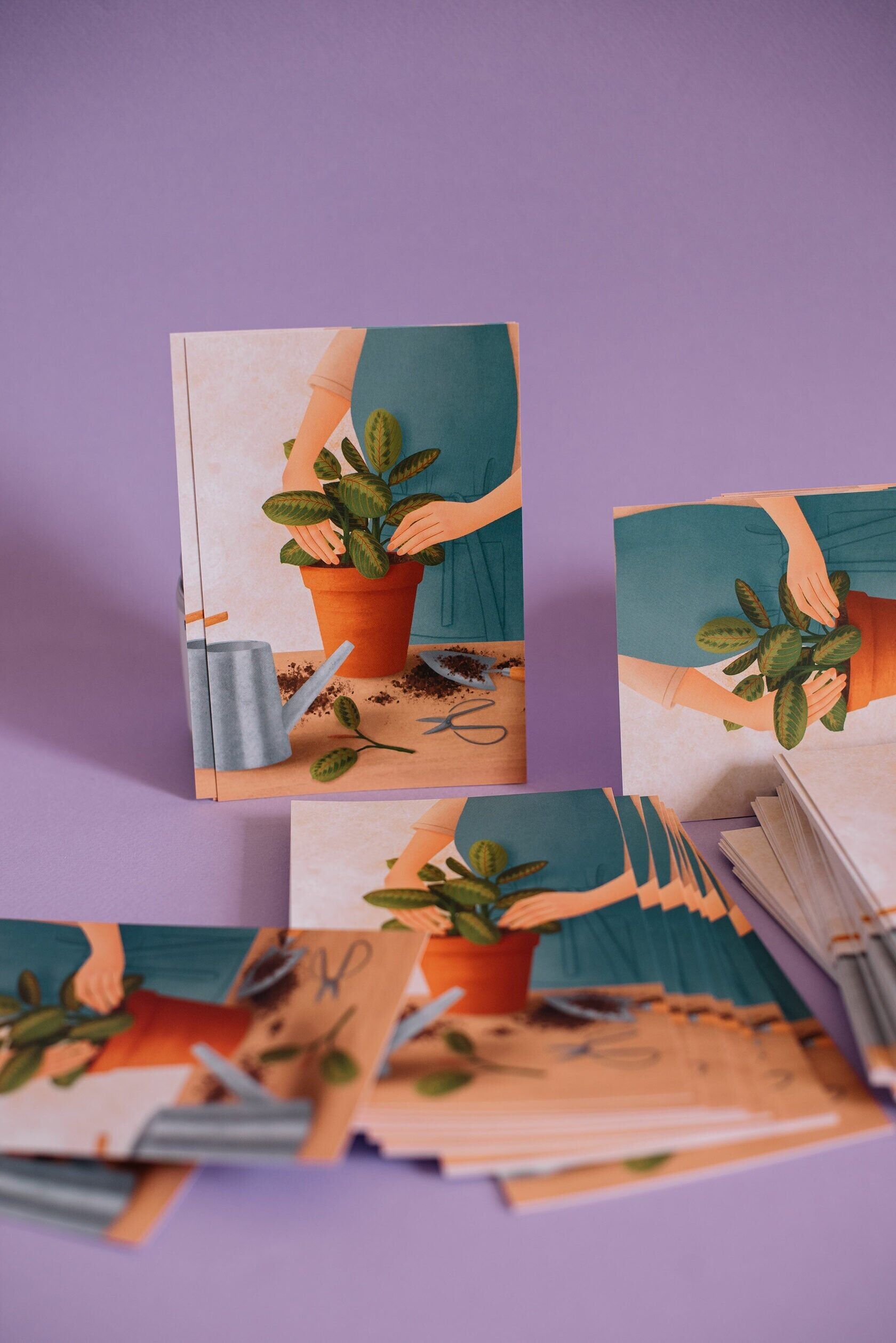 Tarjeta de felicitación 10x15 cm 'Ama tus plantas'