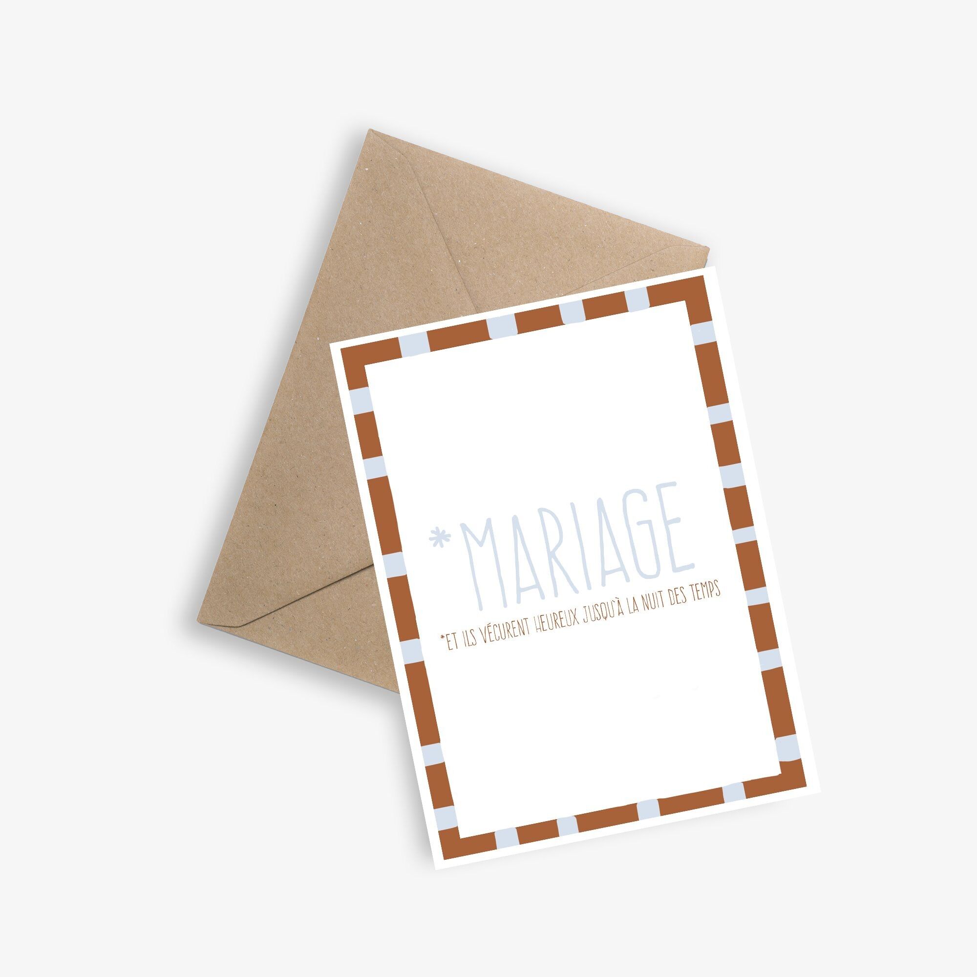 Carte mariage - ILS VÉCURENT HEUREUX