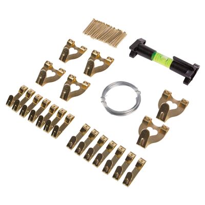 Kit para colgar cuadros en metal de latón de Blackspur