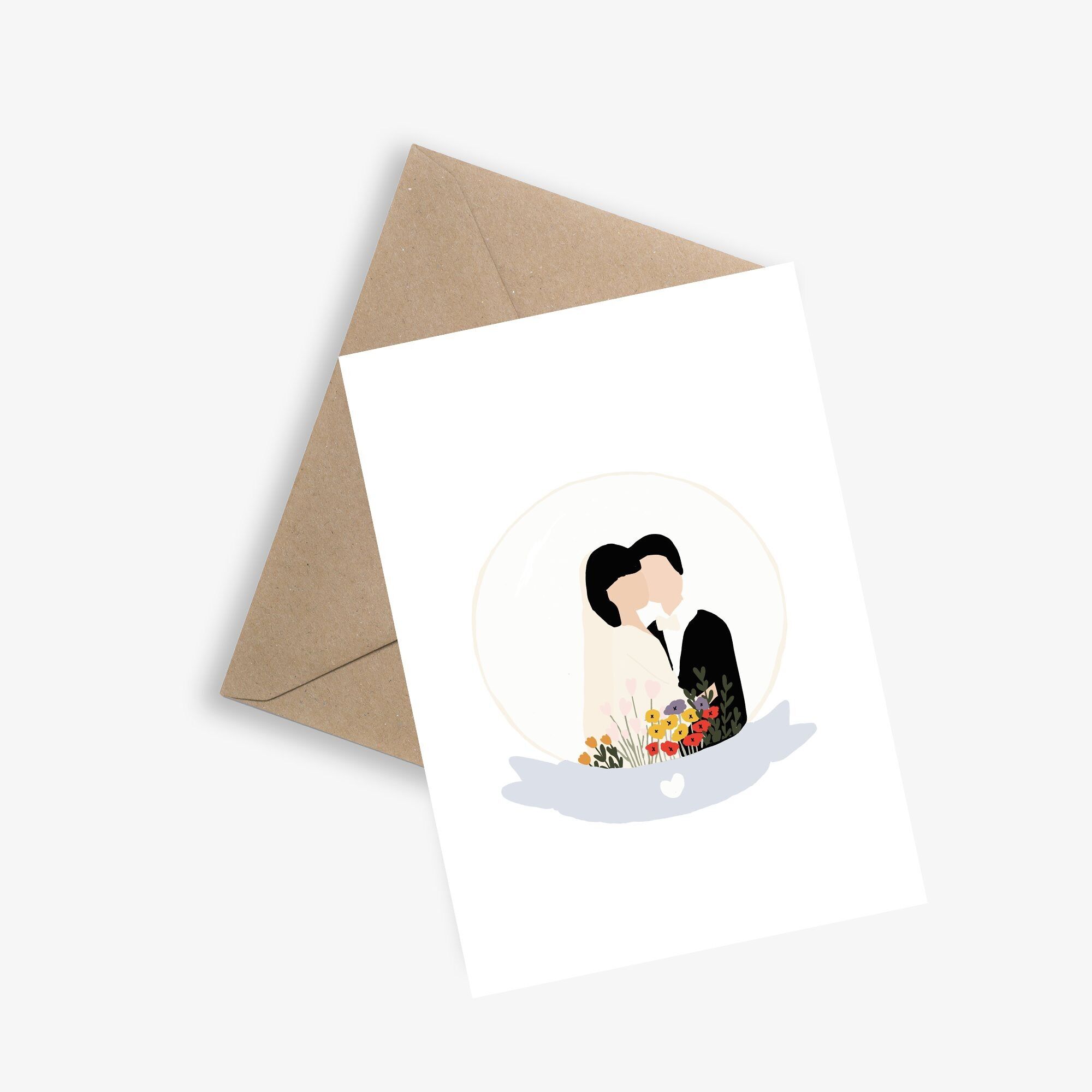 Partecipazione di nozze - Amore sotto vetro