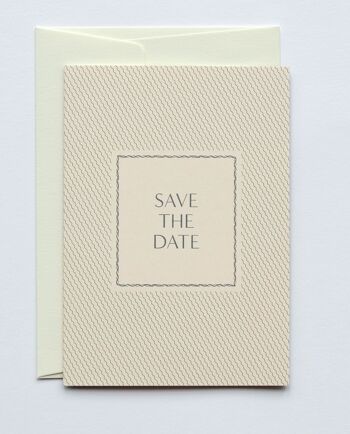 Save The Date Cards Set Fine Lines, avec enveloppe 4