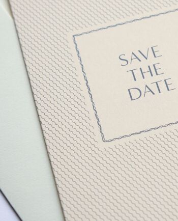 Save The Date Cards Set Fine Lines, avec enveloppe 3