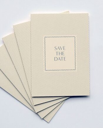 Save The Date Cards Set Fine Lines, avec enveloppe 1