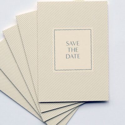 Save The Date Cards Set Fine Lines, avec enveloppe
