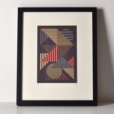 Art print Aligned Red