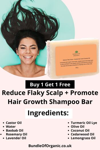 Réduire le cuir chevelu squameux + Favoriser la croissance des cheveux Shampooing Bar 200g 4