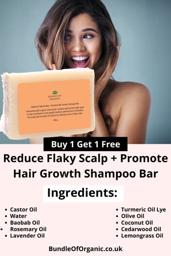 Réduire le cuir chevelu squameux + Favoriser la croissance des cheveux Shampooing Bar 200g 5