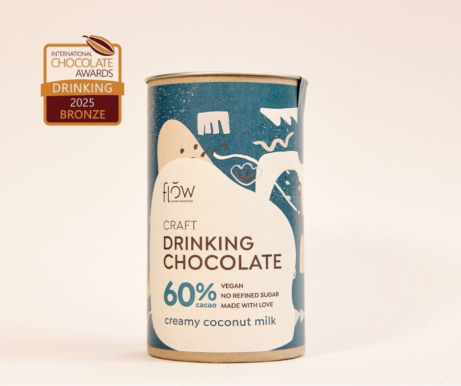 HOT CHOCOLATE 60% WITH COCONUT MILK. BEAN TO CUP