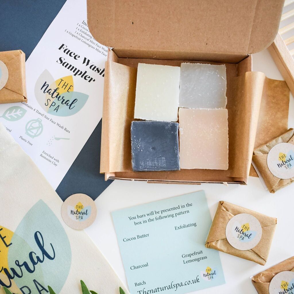 Confezione campione detergente viso - 4 x 15 g di sapone detergente viso