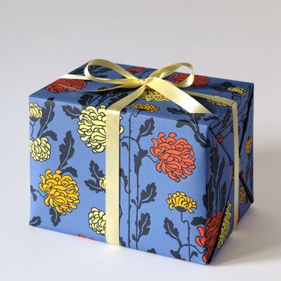 Chrysanthemums wrapping paper