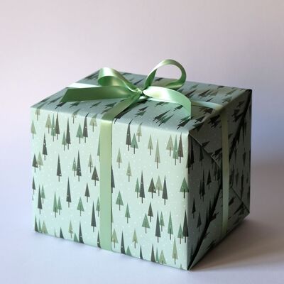 Papier cadeau Forêt enneigée