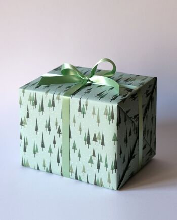Papier cadeau Forêt enneigée 1