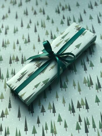 Papier cadeau Forêt enneigée 5