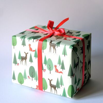 Wrapping paper Bambi & Fox