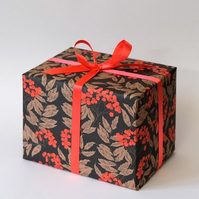 Papier cadeau Baies rouges