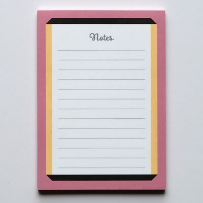 Notizblock Framed Pink Notes