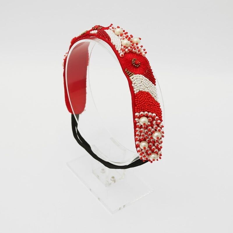 Fascia per capelli rossa Mangala