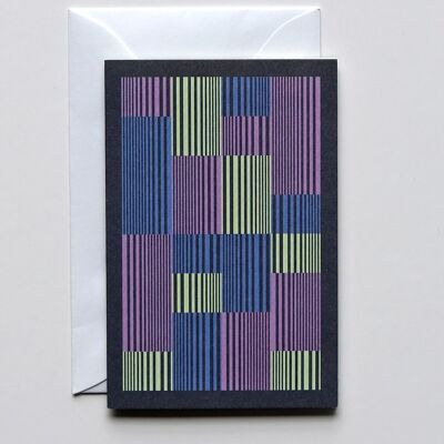 Small Stripes greeting card with envelope