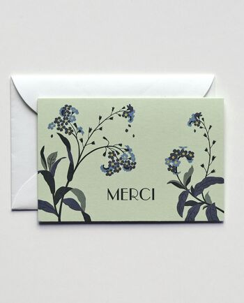 Petite carte de remerciement Merci, avec enveloppe 1