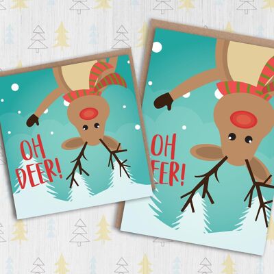 Christmas card: Oh deer!