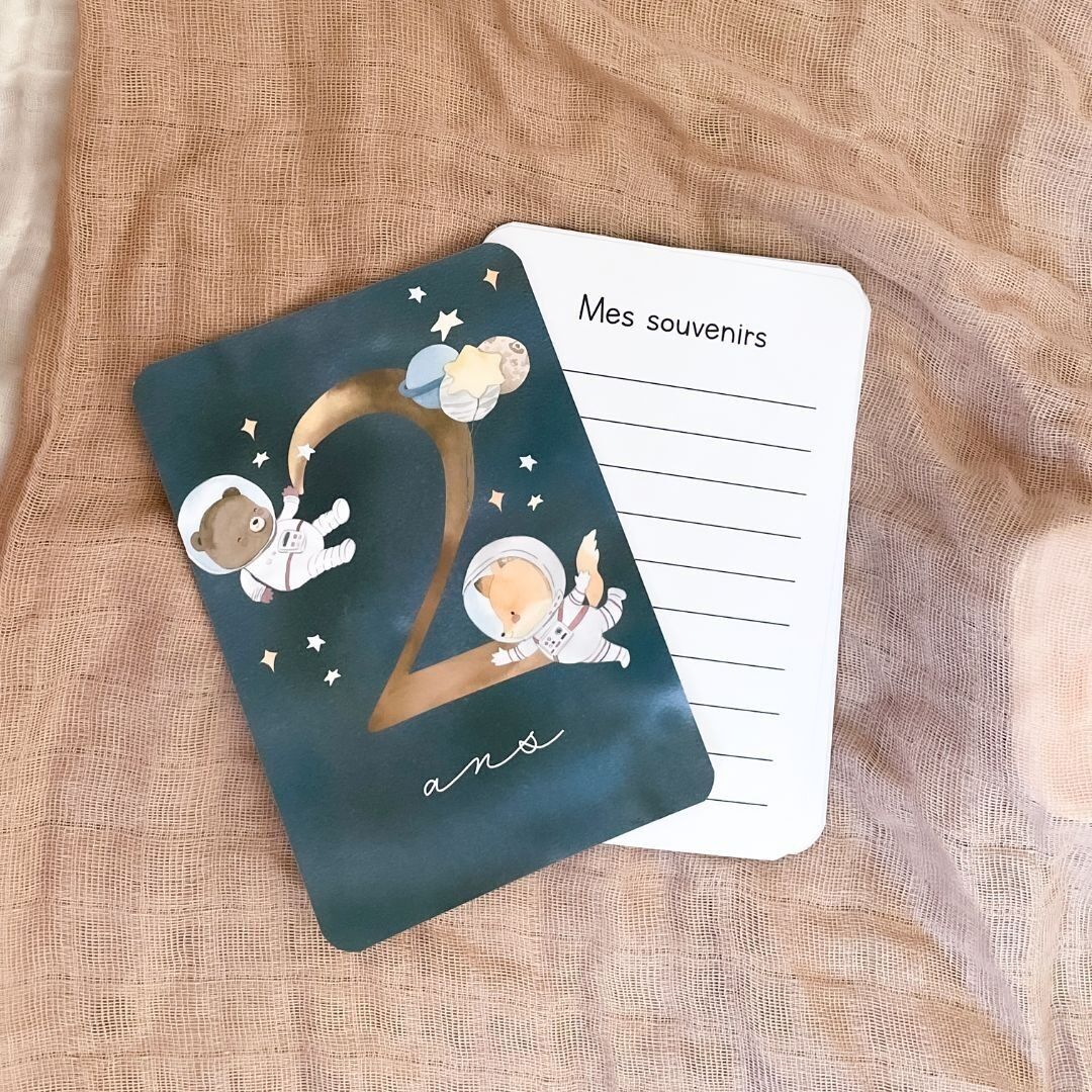 Baby Milestone Cards - My Second Year - Astronaut