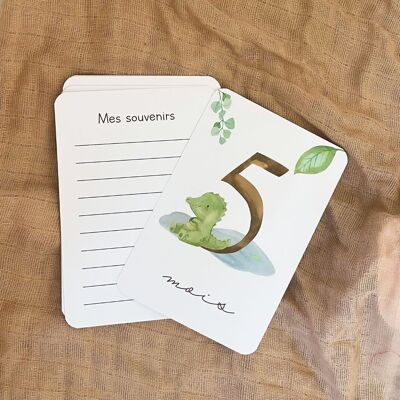 Cartes étapes bébé - Animaux Australiens