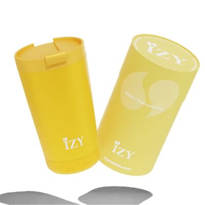 Tazza termica IZY - Giallo - Tazza da caffè isolata da asporto da 350 ml