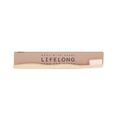 Bamboo toothbrush Adult - white head