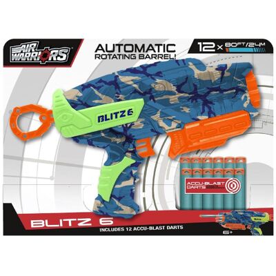 Blaster Fléchettes Mousse Blitz 6 Air Warriors