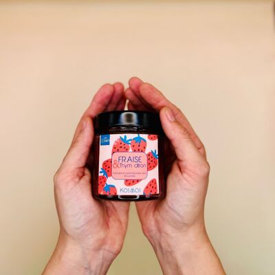 Confiture FRAISE/THYM CITRON BIO