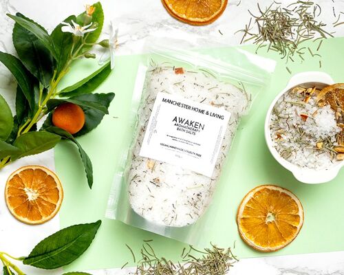 Awaken Citrus & Herb Bath Salts Pouch