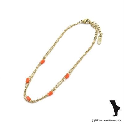 chaine de cheville acier double-chaines cristal 0222129