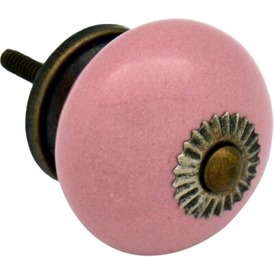 Nicola Spring Pomolo e maniglia in ceramica per porta - Rosa