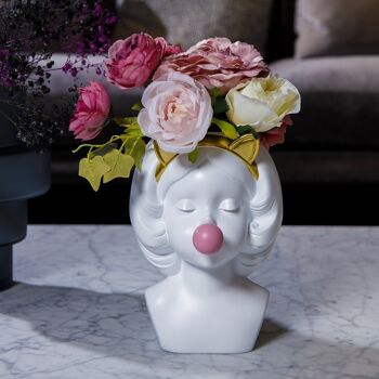 Vase à fleurs - Bubble Gum Girl - Ensemble - Décoration d'intérieur - Figurine 12