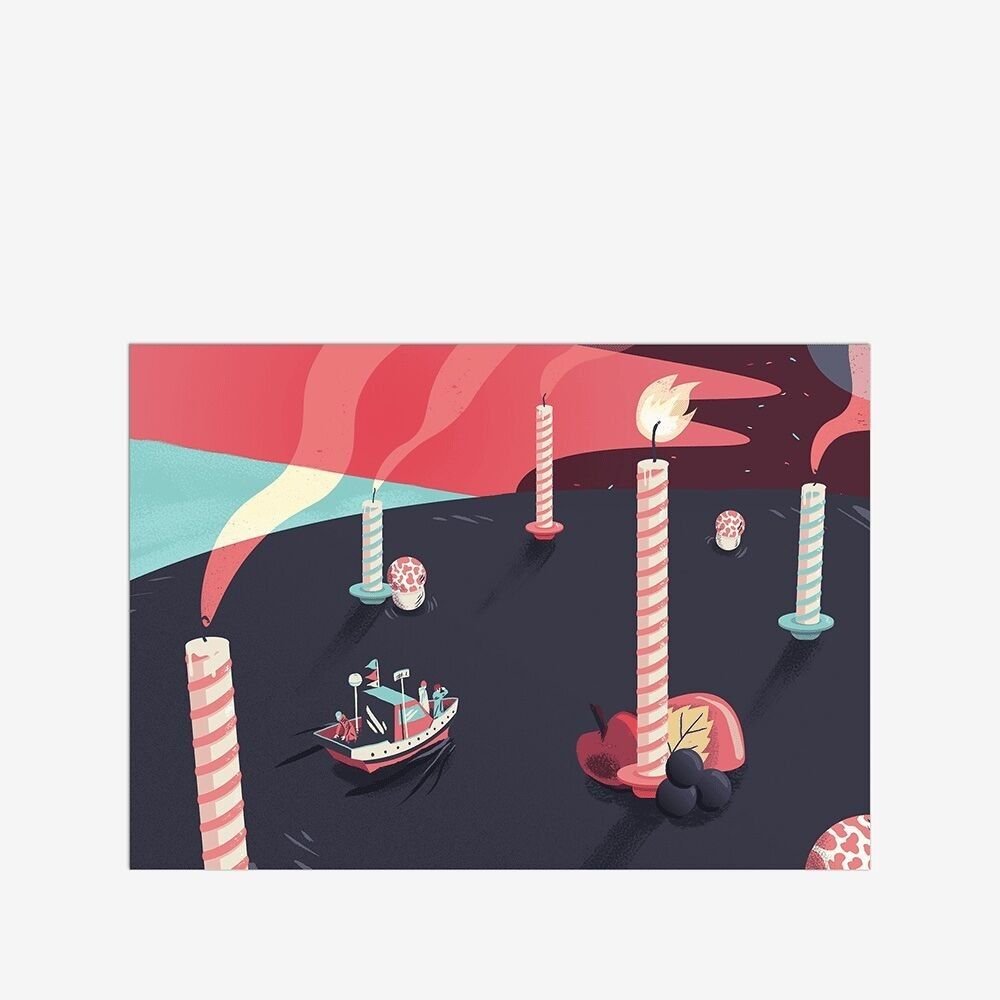 Postal - Loïc Gosset - Feliz cumpleaños