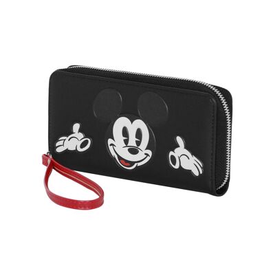 Portafoglio Disney Topolino Face-Essential, nero