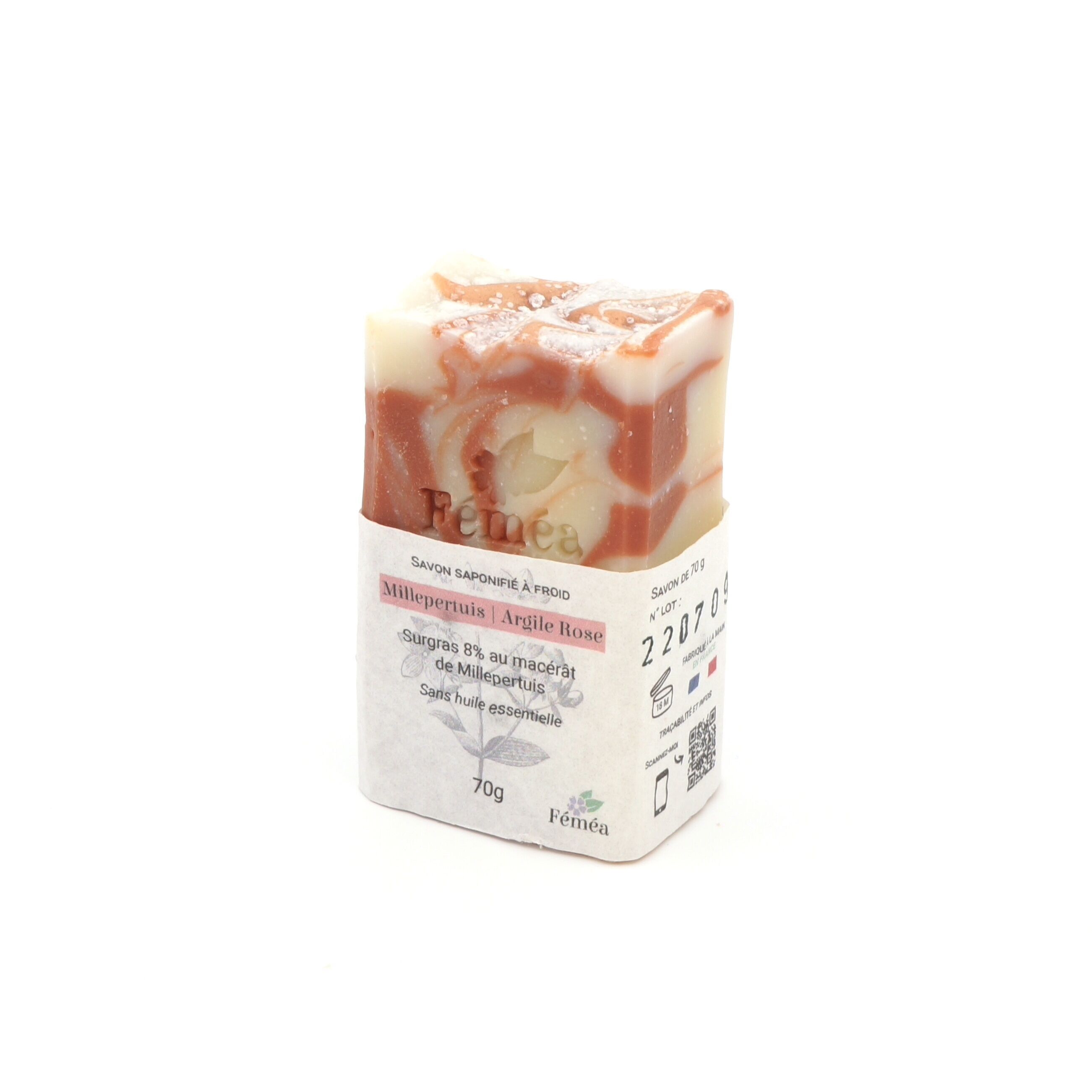 Sapone all'erba di San Giovanni | Argilla Rosa - 70g