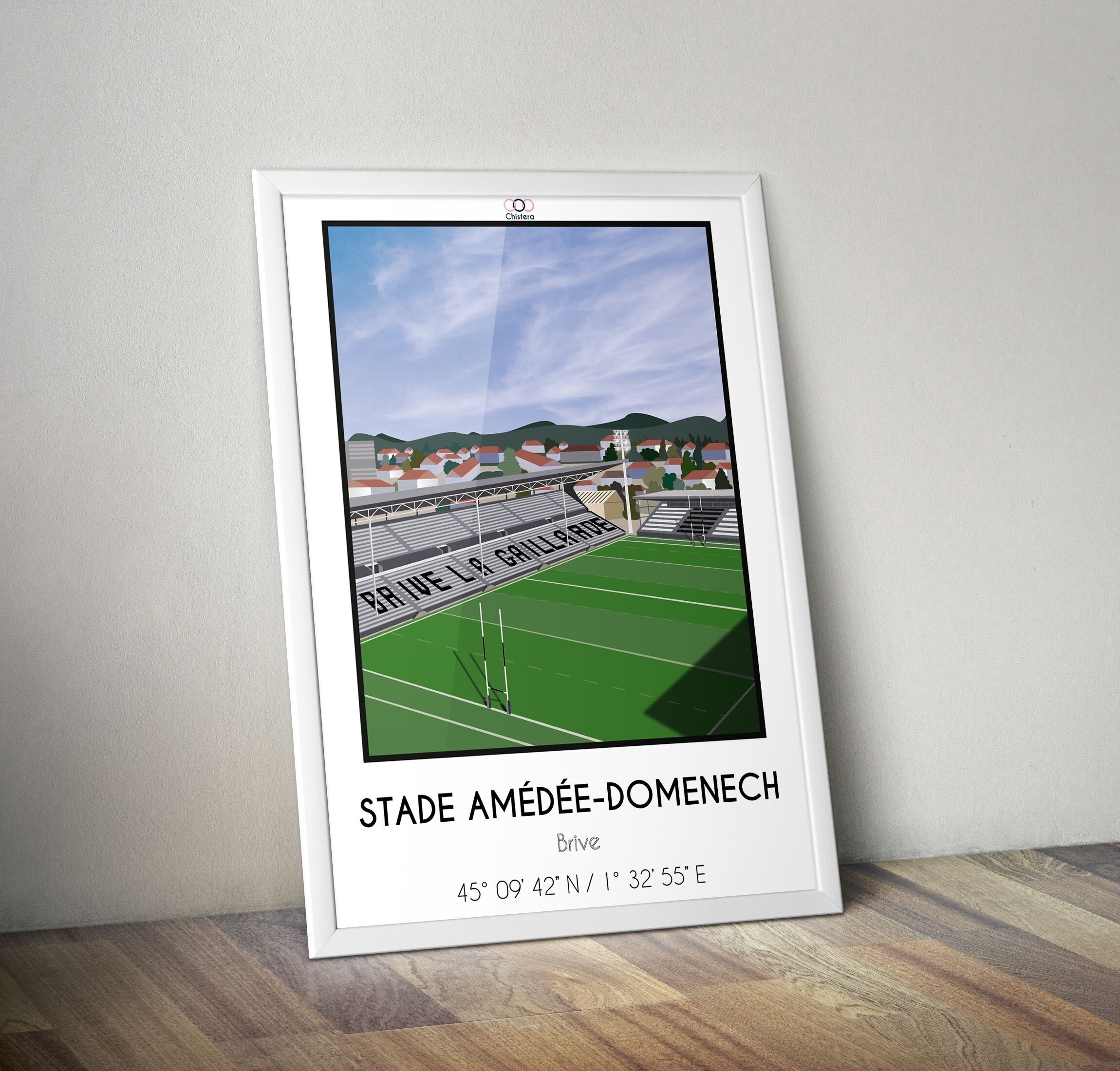 Locandina dello stadio Amédée Domenech I Locandina dello stadio di rugby di Brive