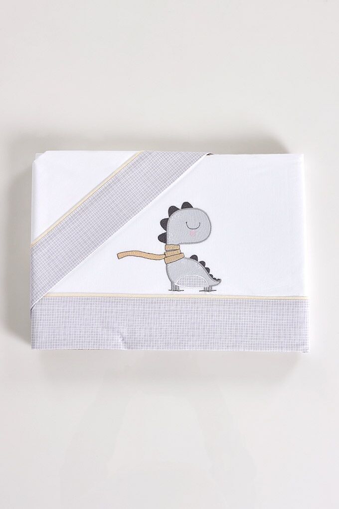 Set di lenzuola in cotone da ricamo Dinosauro R20/17