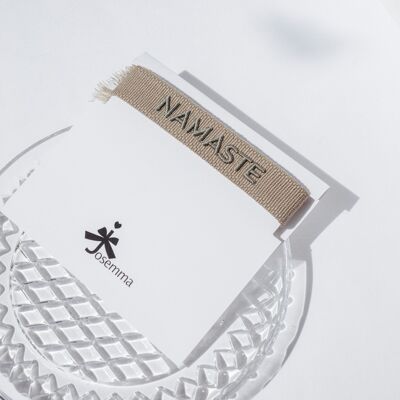 Namaste statement bracelet