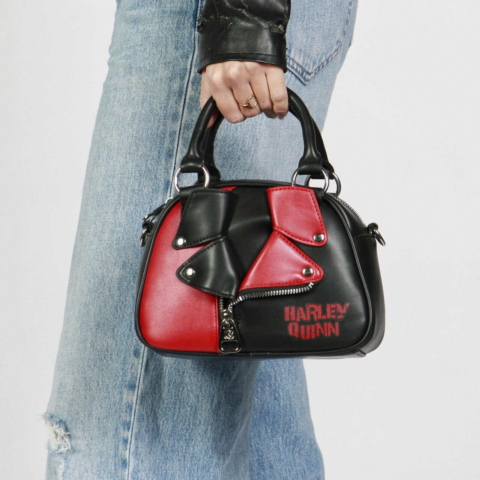 Borsa moda giacca-bowling DC Comics Harley Quinn, nera