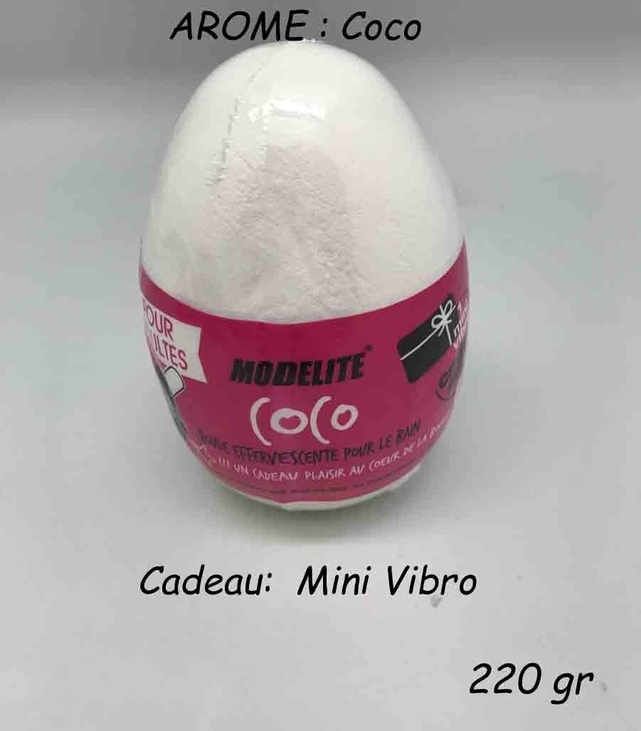 BADEBOMBE 220 GR KOKOSNUSS + SEXY SPIELZEUG