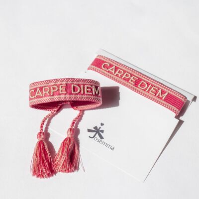Carpe diem statement bracelet