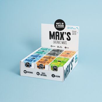 Max's Organic Menthes - Boîte combi 35gr 1