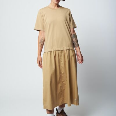 Sporty Tara, T-Shirt Dress Cappuccino Brown