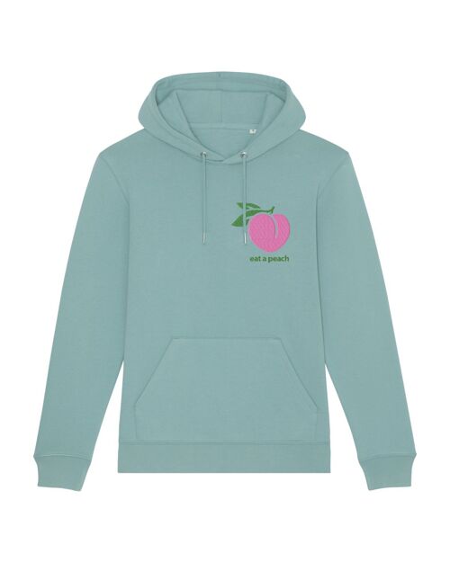 Eat a Peach - Hoodie - Teal