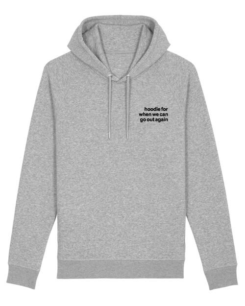 Go Out Again - Hoodie - Grey